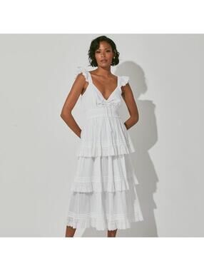 Cleobella White Midi Dress